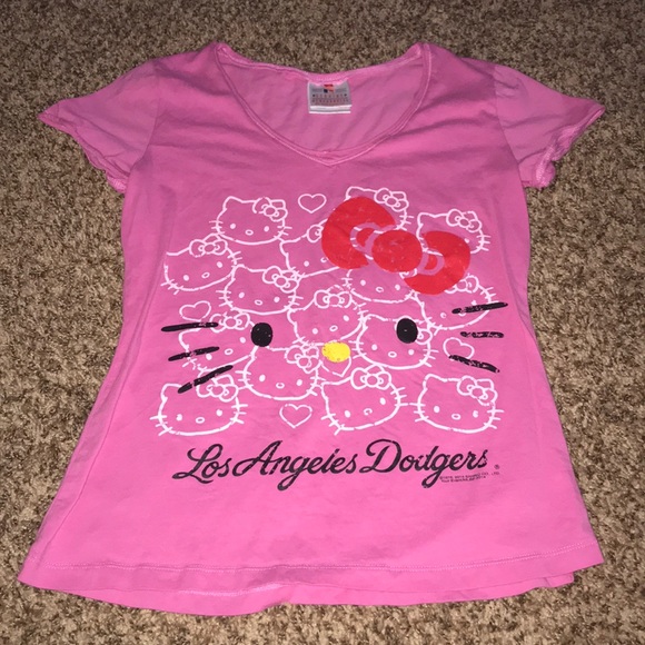 dodgers hello kitty shirt
